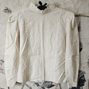 cream vintage blouse